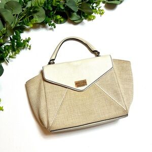 Kate Spade Cream and Tan Satchel Handbag